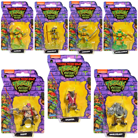 TeenAge Mutant Ninja Turtles Mayhem Figures Set Of 7 Figures - Playmates Toys