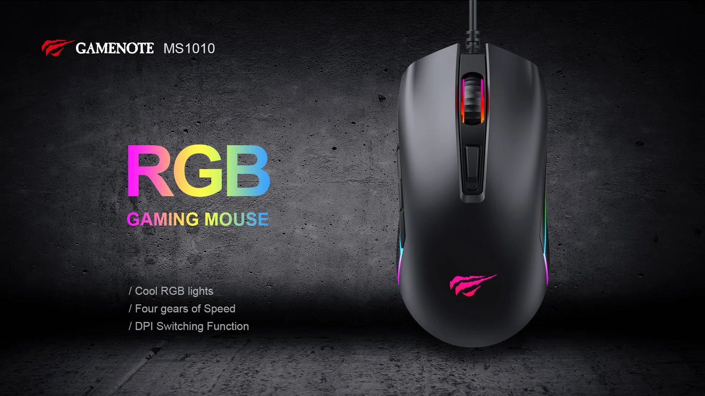 Havit GameNote MS1010 RGB Gaming Mouse