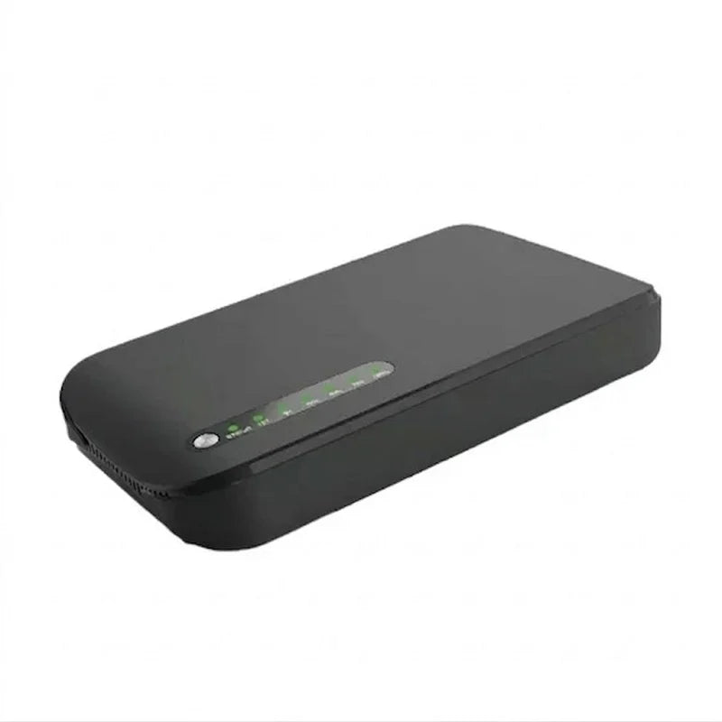 Pro-Line POE-830P-LFP Mini UPS With LiFePO4 Battery, 18W Output, 5000mAh ×4 Capacity, 5V USB 2A, Type-C 5V 1A, Selectable 9V/12V DC, 24V POE Port, Router Modem CCTV Power Backup System