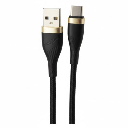 MOXOM 2M True Gold Plated Data Cable - Black - Lightning | Type-C | Micro