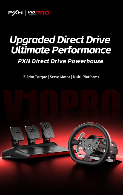 PXN-V10 Pro Entry DD Racing Simulator Racing Wheel for Xbox Consoles | PS4 | Switch | PC