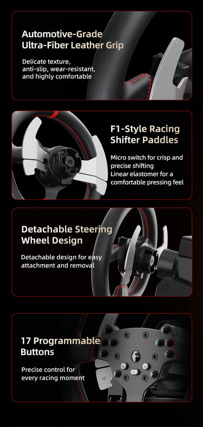 PXN-V10 Pro Entry DD Racing Simulator Racing Wheel for Xbox Consoles | PS4 | Switch | PC