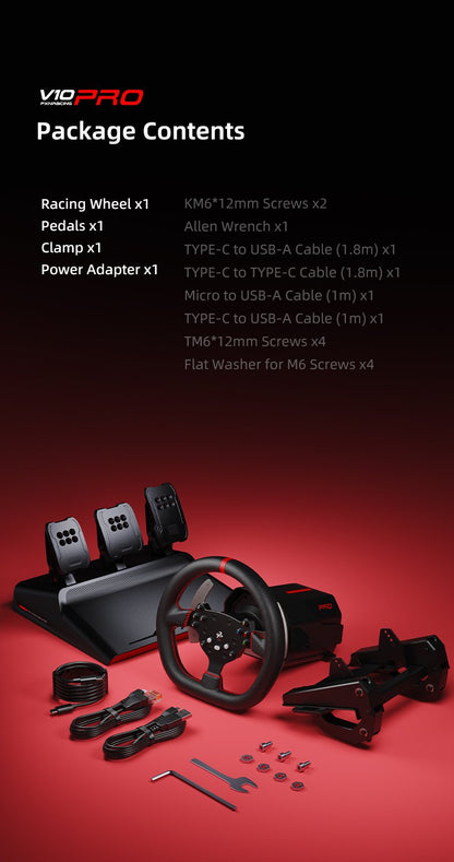 PXN-V10 Pro Entry DD Racing Simulator Racing Wheel for Xbox Consoles | PS4 | Switch | PC