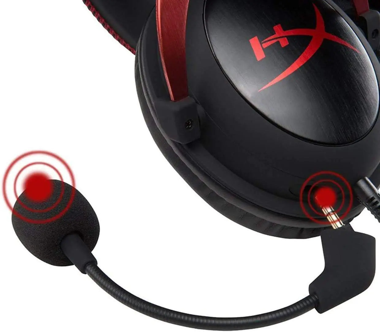 HyperX  Mic Replacement for Cloud II, Hyper x Cloud x, Cloud Core, Cloud Pro or Kingston Cloud Silver Gaming Headset 3.5 mm Microphone