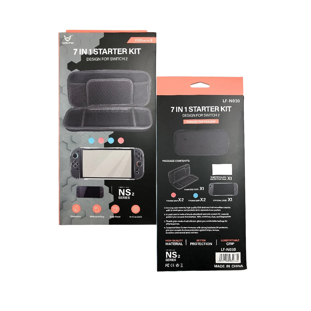 Lucky Fox 7 in 1 Starter Kit for Nintendo Switch 2