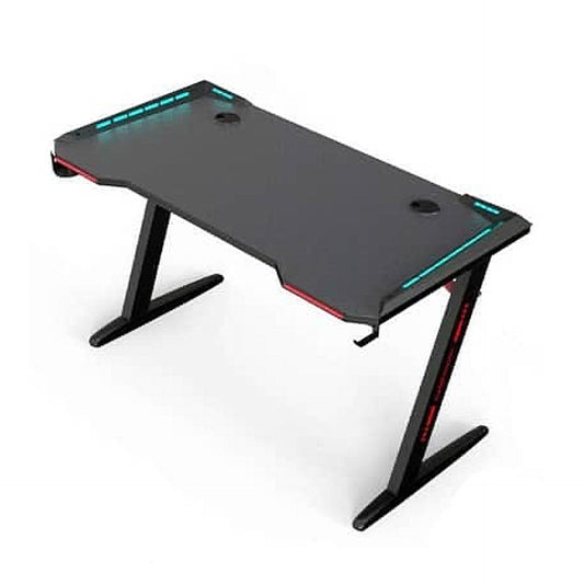 Z8 120CM Gaming Desk With Built in Led Lights, Headset Holder and Cup Holder