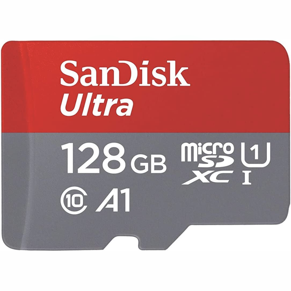 SanDisk 128GB Ultra microSDXC UHS-I - 100MB/s, C10, U1, Full HD, A1, Micro SD Card - SDSQUA4-512G