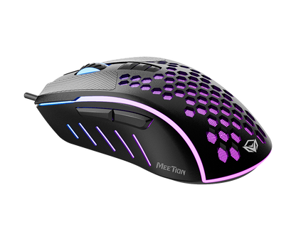 ماوس الألعاب Meetion خفيف الوزن Honeycomb GM015