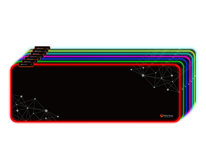 لوحة مفاتيح وفأرة كبيرة للألعاب من Meetion RGB PD121 - أسود