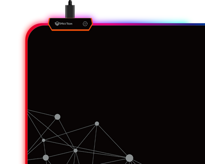 لوحة مفاتيح وفأرة كبيرة للألعاب من Meetion RGB PD121 - أسود