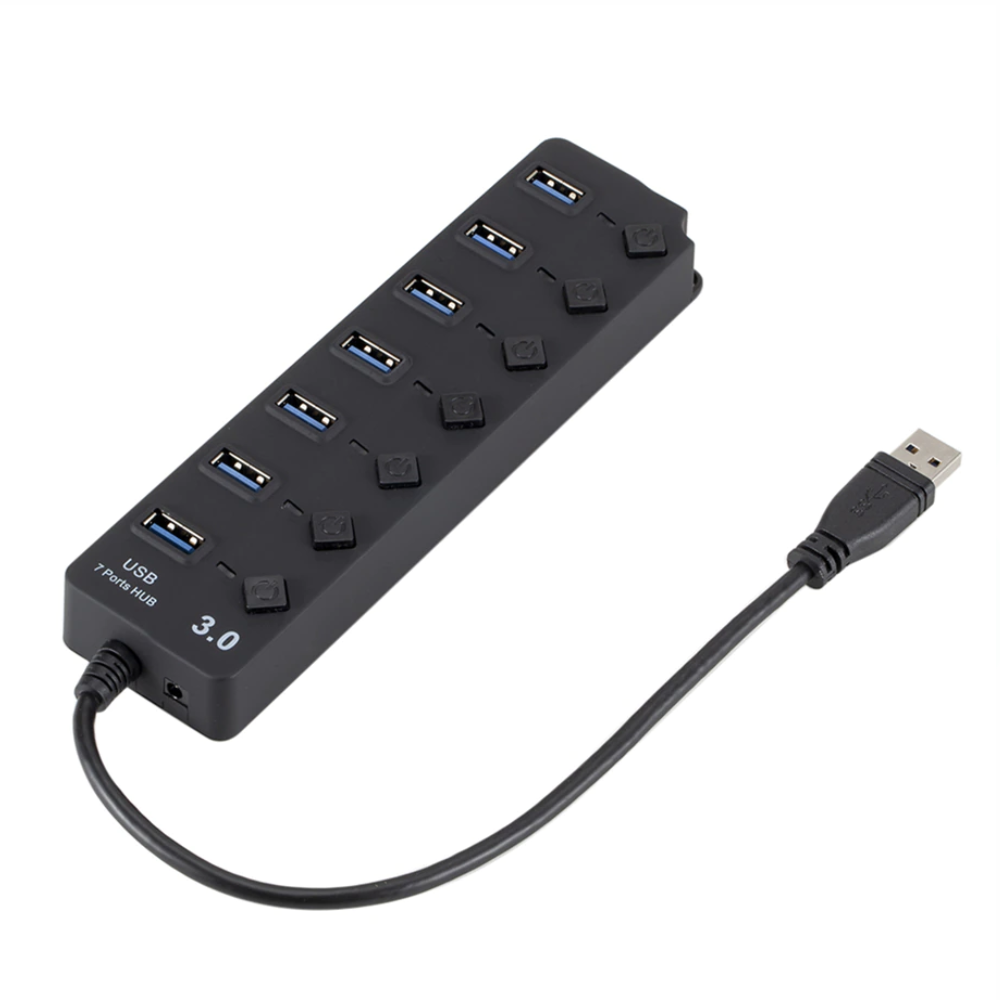 USB 3.0 Hub 7 Port with ON/OFF Switch