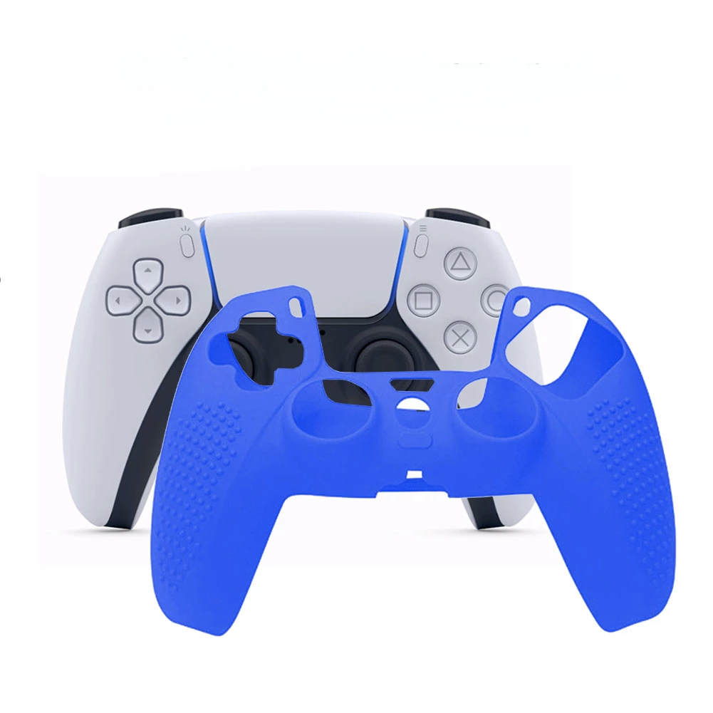 Silicone Cover for Playstation 5 DualSense Controller With Two Thumb Grips