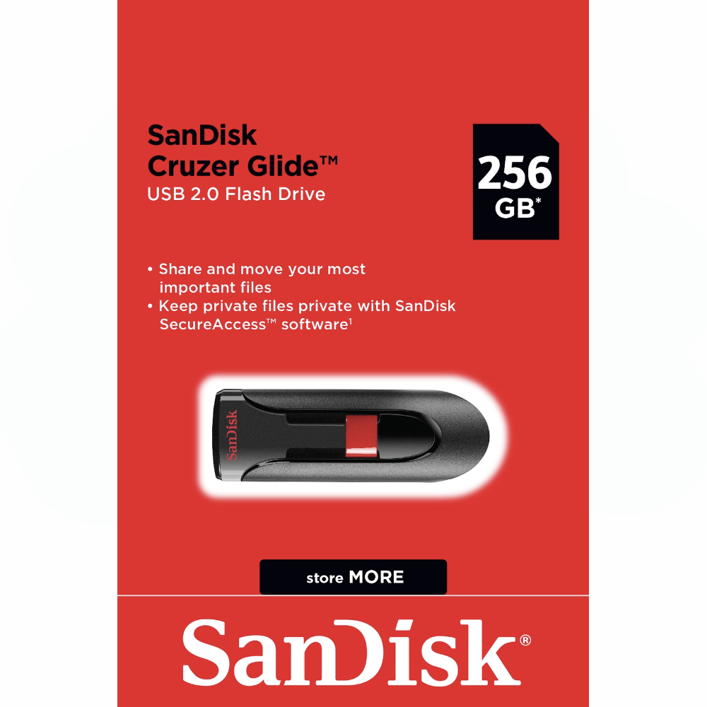 SanDisk 256GB Cruzer Glide USB 3.0 Flash Drive