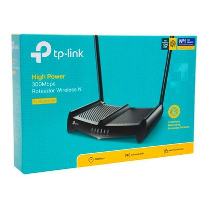 راوتر TP-Link اللاسلكي عالي الطاقة N بسرعة 300 ميجابت في الثانية TL-WR841HP