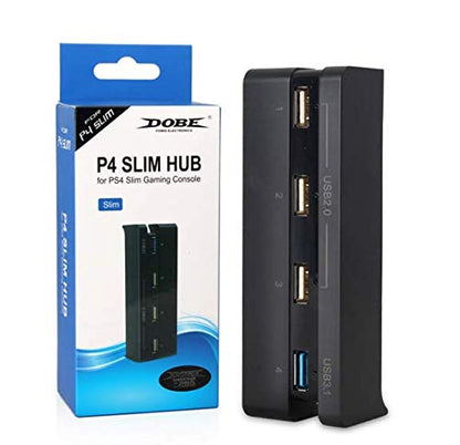 موزع USB Dobe Slim PS4 بأربعة منافذ توسعة 