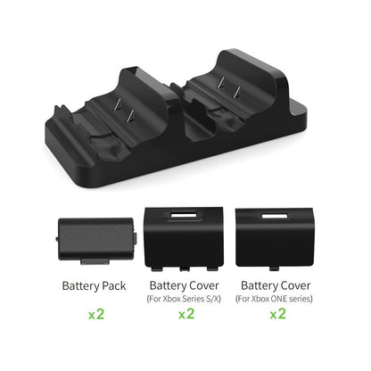 Dobe Dual Charging Stand With Two Rechargeable Batteries For Xbox One and Xbox Series X|S