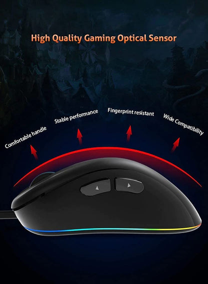 ماوس الألعاب Meetion RGB Light GM19 