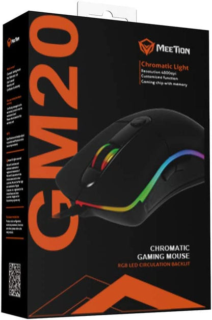 ماوس الألعاب Meetion Chromatic RGB GM20