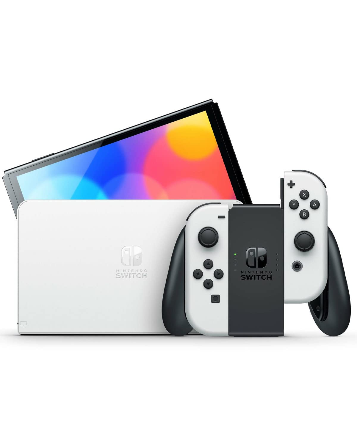 Nintendo Switch - OLED Model White with 4 in 1 Protective Kit Bundle