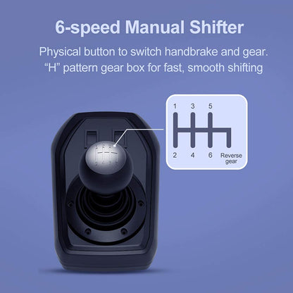 عجلة قيادة سباق PXN-V9 بزاوية 1270/900 درجة مع ناقل حركة - PS3 | PS4 | PC | Xbox One | Xbox Series 