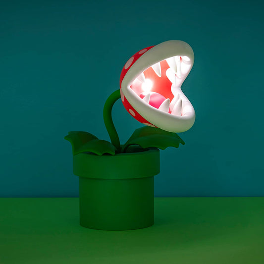 Paladone Piranha Plant Posable Lamp BDP | LED Light with Flexible Head for Nintendo Fans | Officially Licensed Super Mario