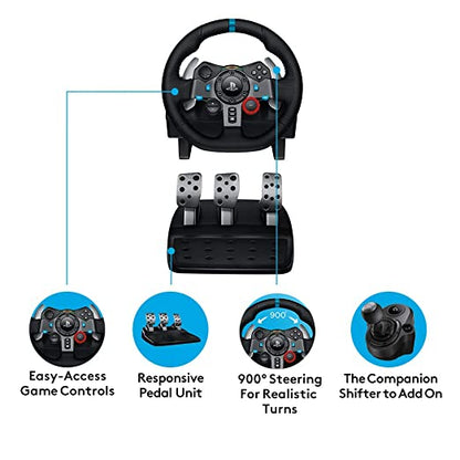 عجلة قيادة Logitech G29 Driving Force Race لأجهزة PS4 | PS5 | PC
