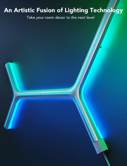 Govee Glide Y Lights، RGBIC LED Smart Gaming Lights - عبوة من 7 قطع 