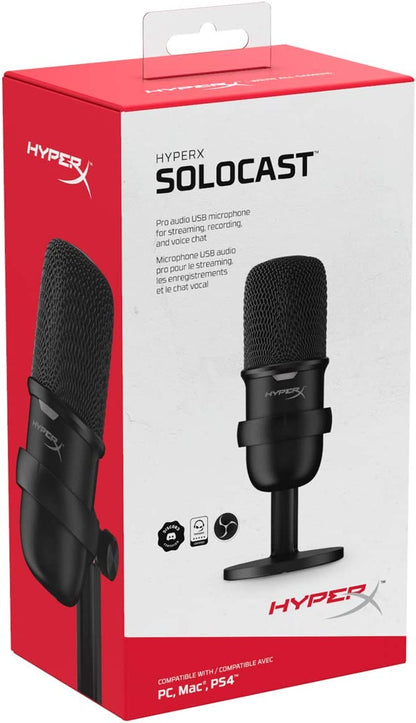 HyperX SoloCast – USB Condenser Gaming Microphone - PC | PS4 | PS5