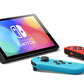 Nintendo Switch - OLED Model Neon Blue/Neon Red with Mario Case Bundle