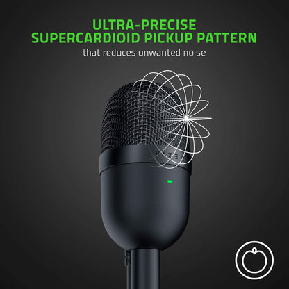 ميكروفون مكثف USB صغير من Razer Seiren V3: للبث والألعاب - أسود 