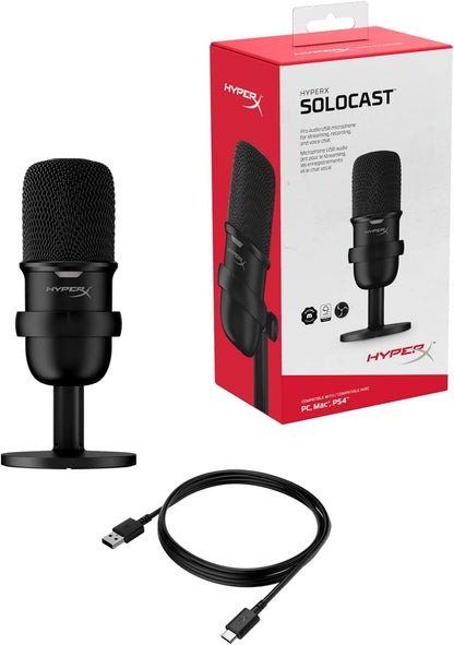HyperX SoloCast – USB Condenser Gaming Microphone - PC | PS4 | PS5