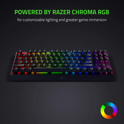 لوحة مفاتيح الألعاب الميكانيكية Razer BlackWidow V3 Tenkeyless TKL 
