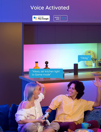 شريط إضاءة Govee RGBIC LED بطول 5 أمتار مع وضع الموسيقى، يعمل مع Alexa وتطبيق Govee Home 