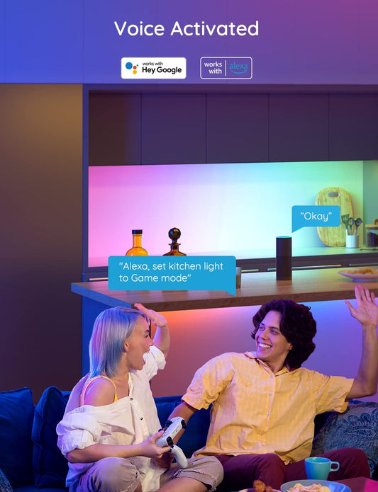 Govee RGBIC Led Strip Lights 5m Music Mode, Works with Alexa, Govee Home App