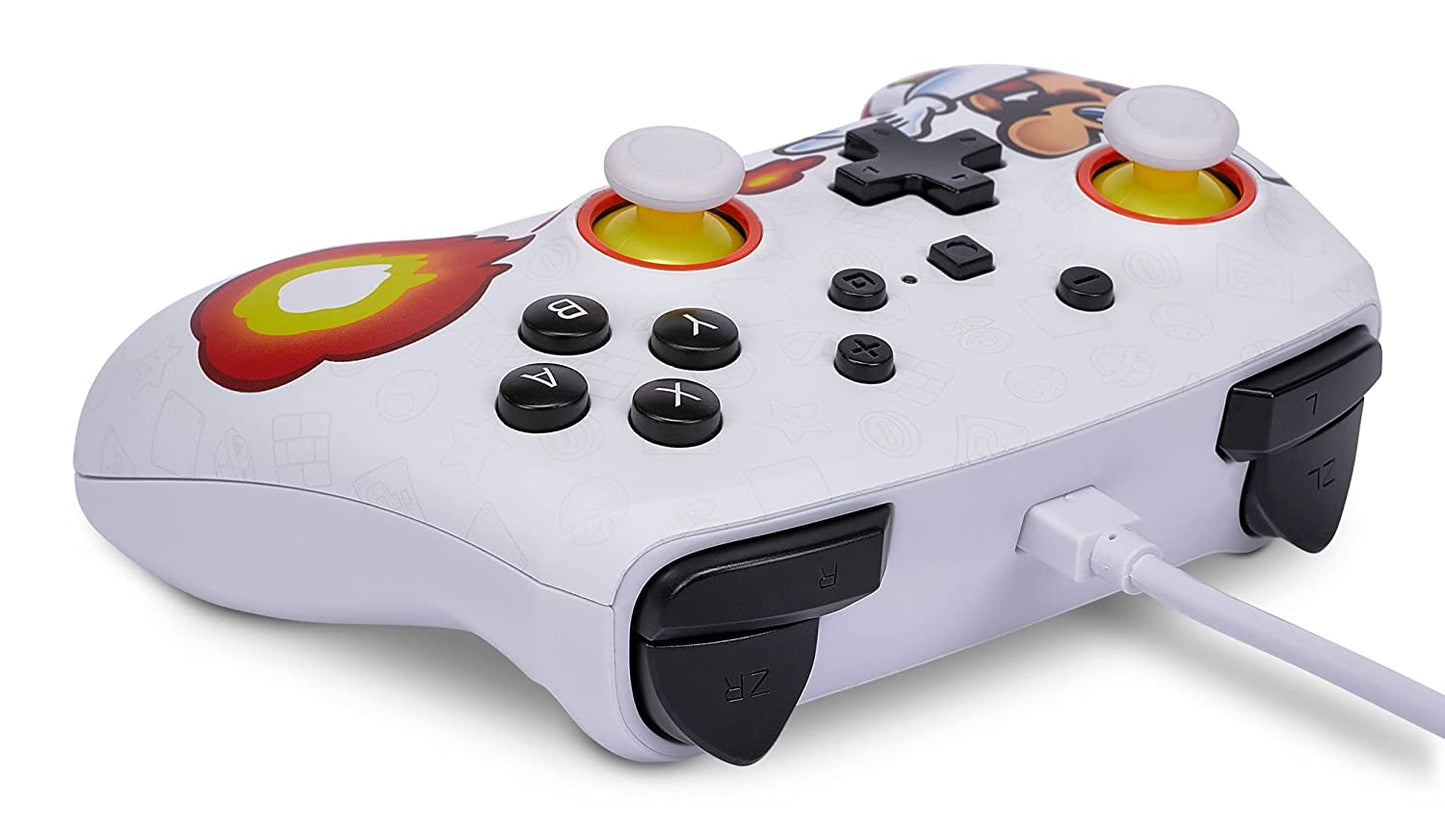 PowerA Enhanced Wired Controller for Nintendo Switch - Fireball Mario