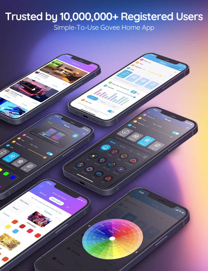 شريط إضاءة LED ذكي من Govee، شريط إضاءة LED ذكي بطول ١٠ أمتار، يدعم WiFi وAlexa وGoogle Assistant 