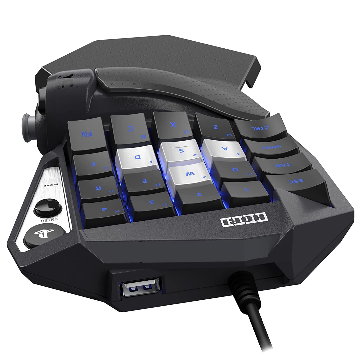 HORI Tactical Assault Commander (TAC) Mechanical Keypad for  PlayStation(R)5, PlayStation(R)4, and PC PC-Style Keypad for FPS, MMO, and  more Offic