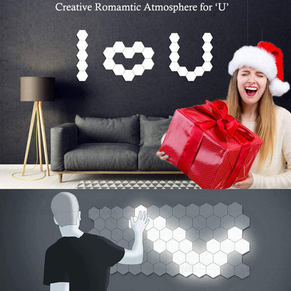 نظام إضاءة LED أحادي اللون بتحكم باللمس من هيكسالايت | 9 قطع