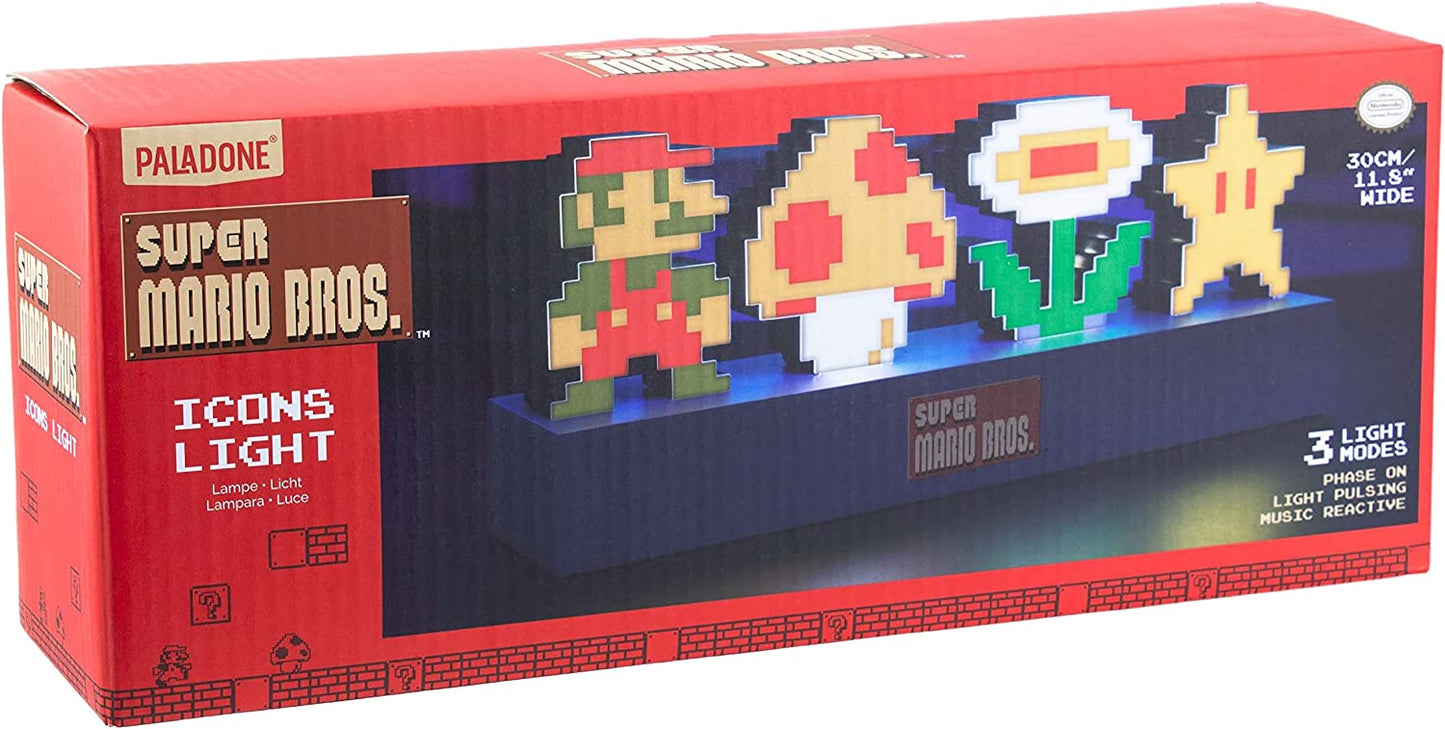 Super Mario Bros Icons Light, Decorative Light Up Figure