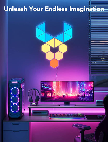 لوحات إضاءة مثلثة من Govee، مصابيح RGBIC ثلاثية - عبوة من 10 قطع