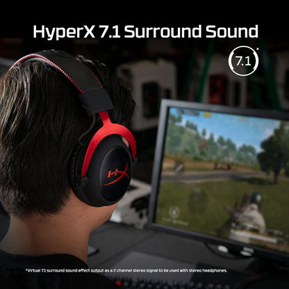 سماعة رأس للألعاب HyperX Cloud II - PS4 | PS5 | Xbox Series | PC | Nintendo Switch 