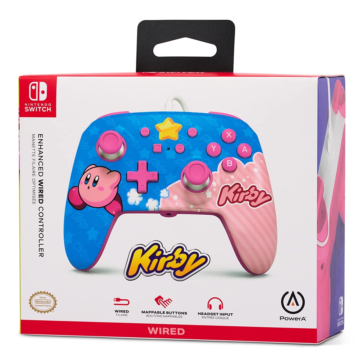 PowerA Enhanced Wired Controller for Nintendo Switch - Kirby