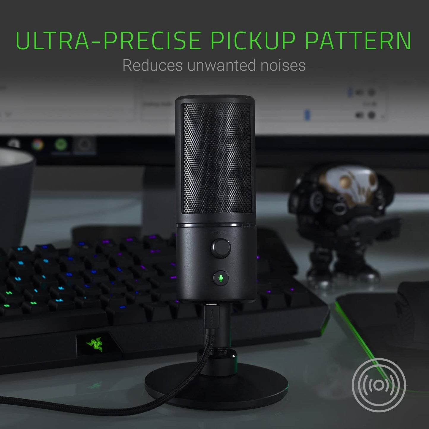 Razer Seiren X Streaming Microphone: Professional Grade - Classic Black