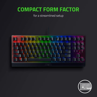 لوحة مفاتيح الألعاب الميكانيكية Razer BlackWidow V3 Tenkeyless TKL 