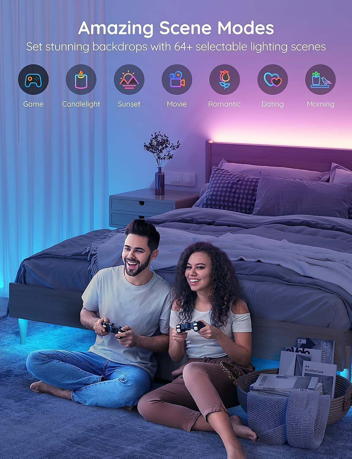 Govee Smart LED Strip Lights, 10M WiFi LED Light Strip Alexa
