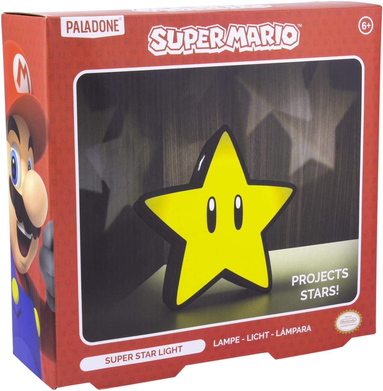 Paladone Super Star Projector Lamp - Super Mario Decorative Light
