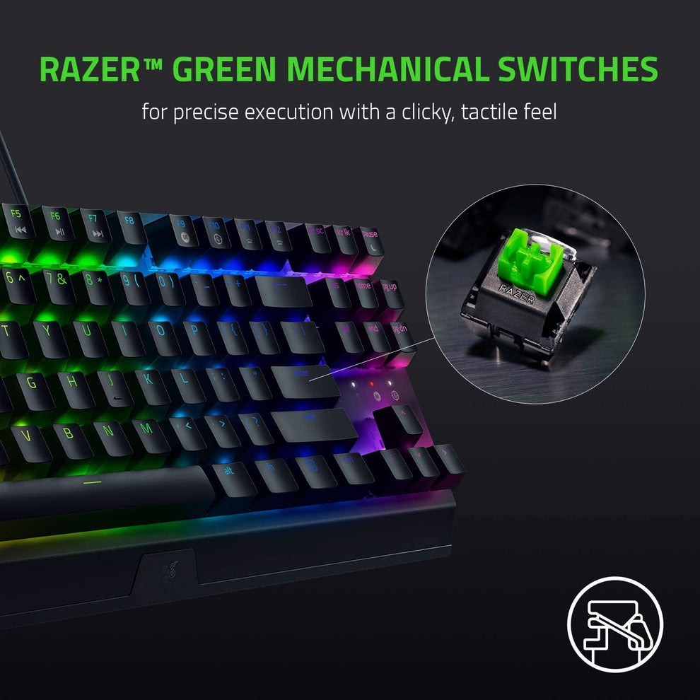 Razer BlackWidow V3 Tenkeyless TKL Mechanical Gaming Keyboard – Game ...