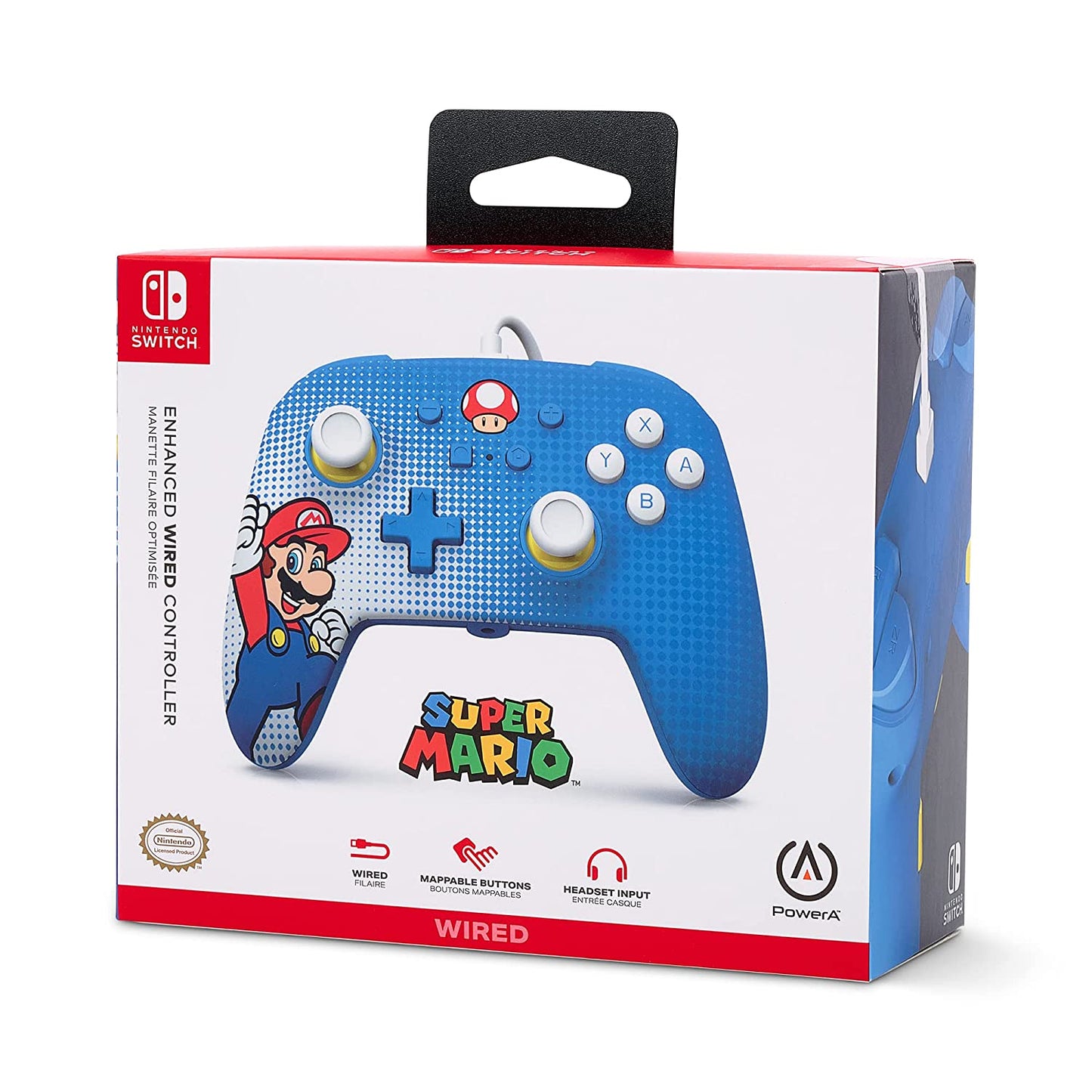 PowerA Enhanced Wired Controller for Nintendo Switch - Mario Pop Art