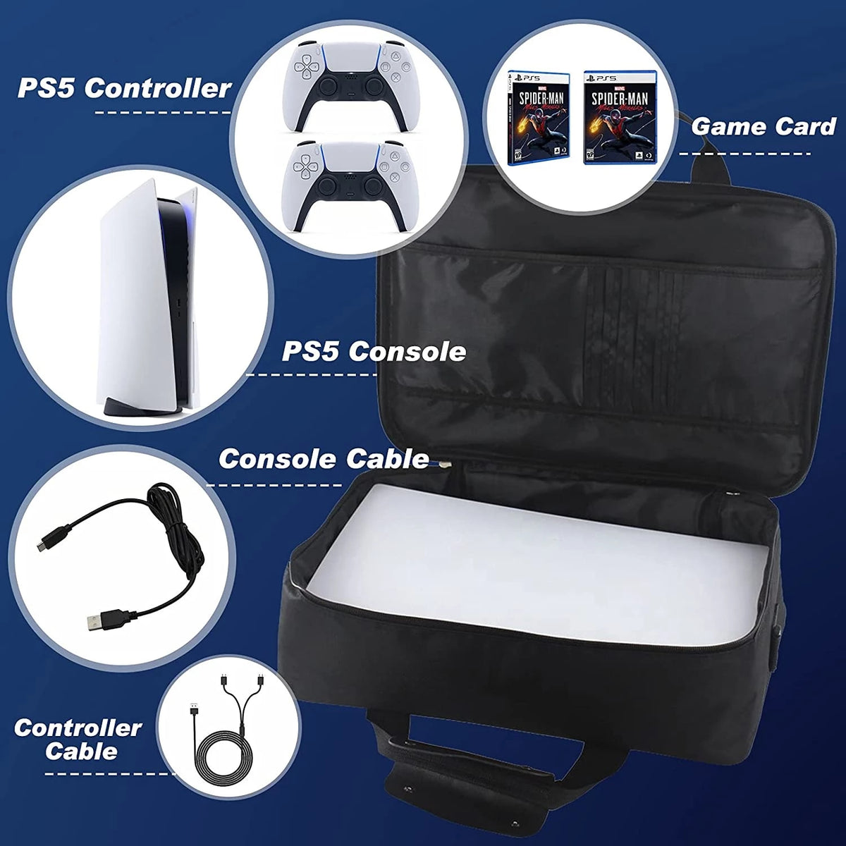 Carrying Travel Case For PlayStation 5 PS5 - Phat | Slim | Pro – Game ...