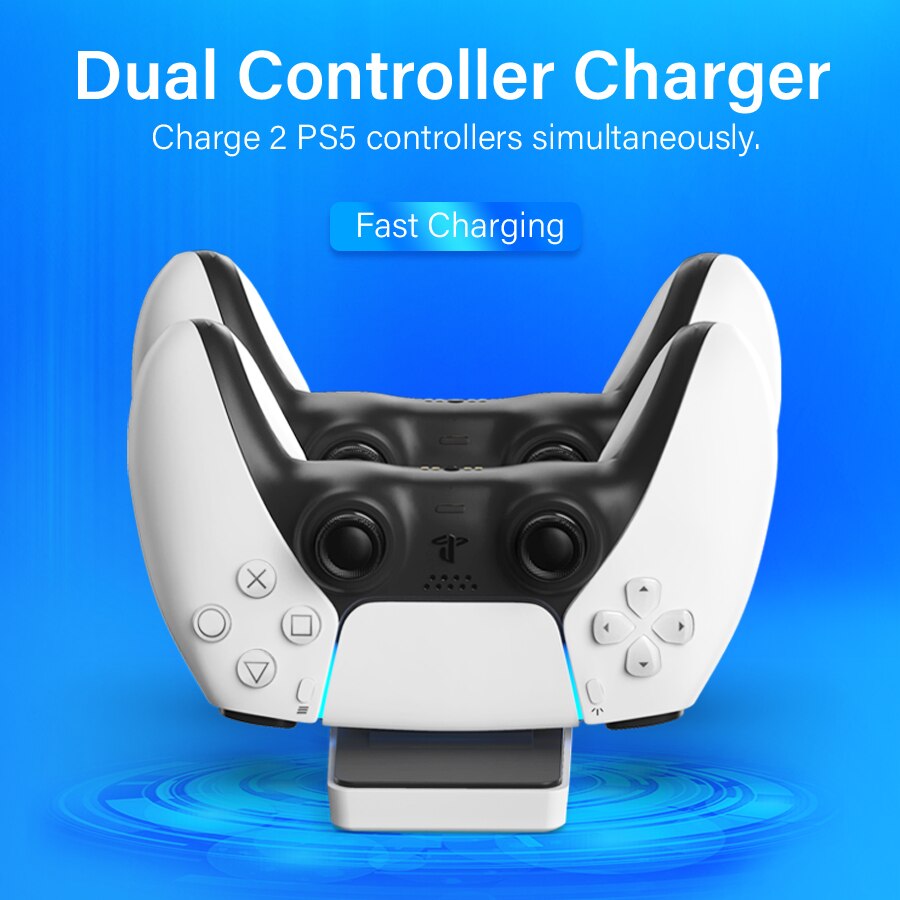 DOBE Dual Charging Dock for Sony Playstation 5 Wireless Controller